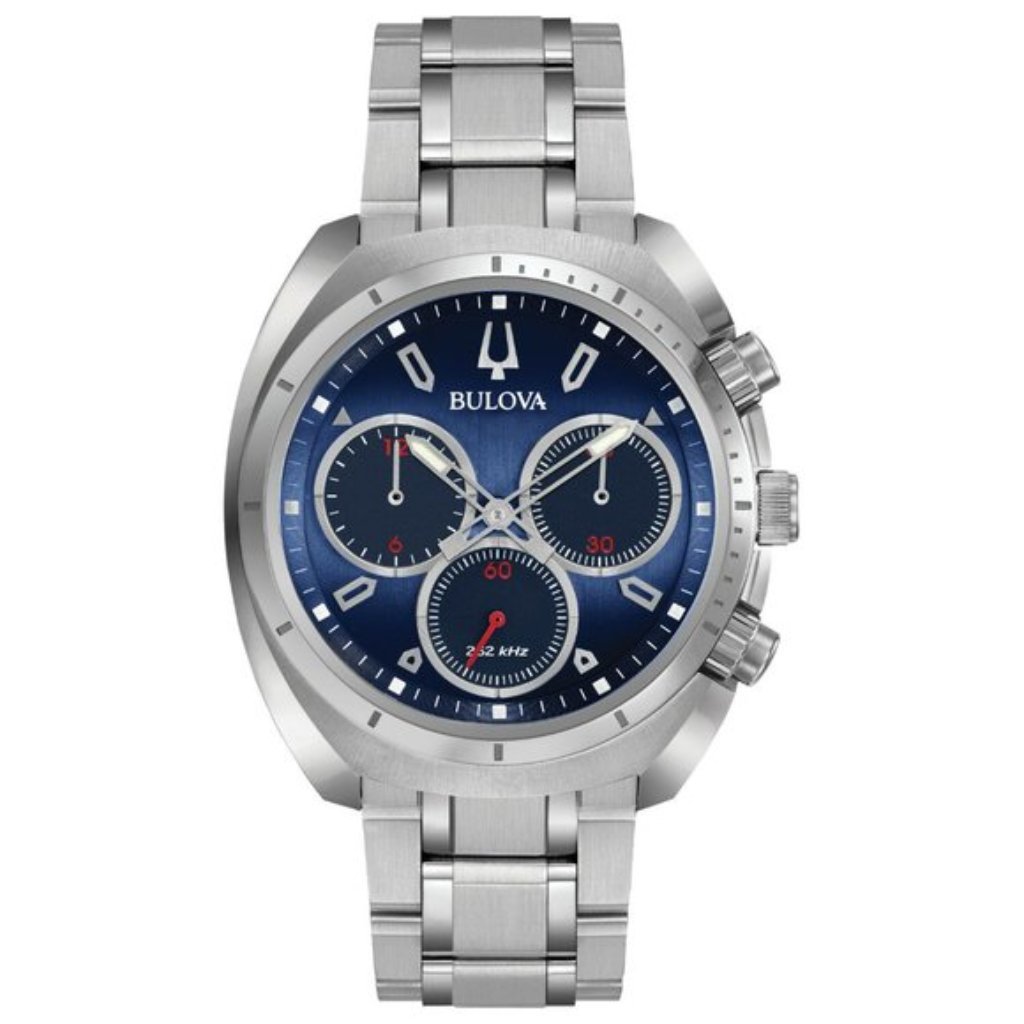 Sale Bulova Blue Dial Chronograph Watch